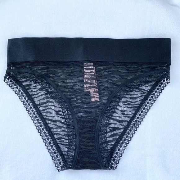 Victoria Secret Animal Print Shear High-Leg Cheeky Tanga Echancre Pantie Sz XS - Picture 2 of 5